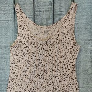 LOFT Ann Taylor XS Poka Dot Tank Top